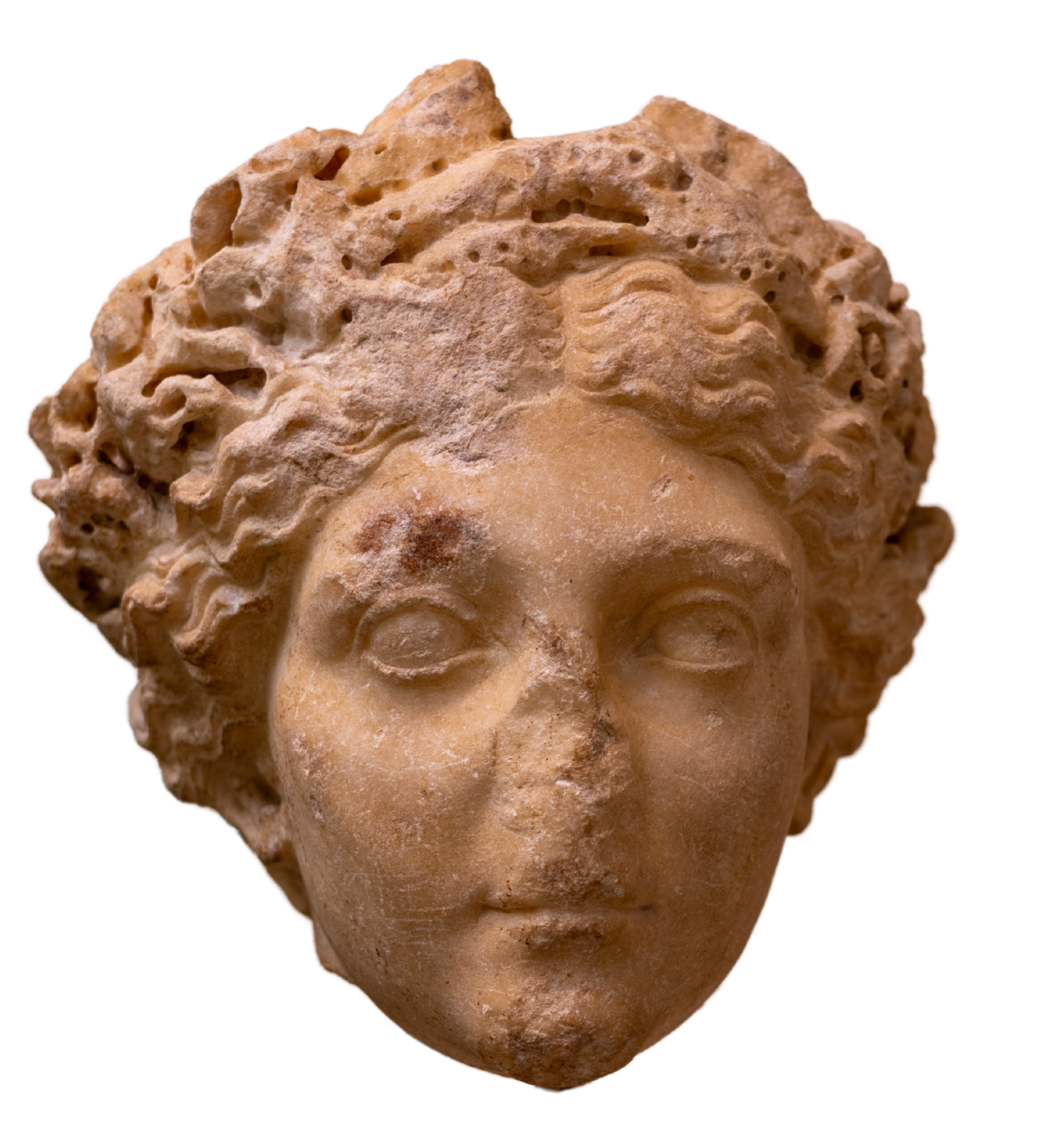 This Roman marble head, currently housed in **The British Museum**, portrays **Livia Drusilla** with the idealized features of the Julio-Claudian style. Created in Sicily between 30 and 50 AD, it depicts her as the goddess **Ceres**. Image by **Eduardo Alemán**.